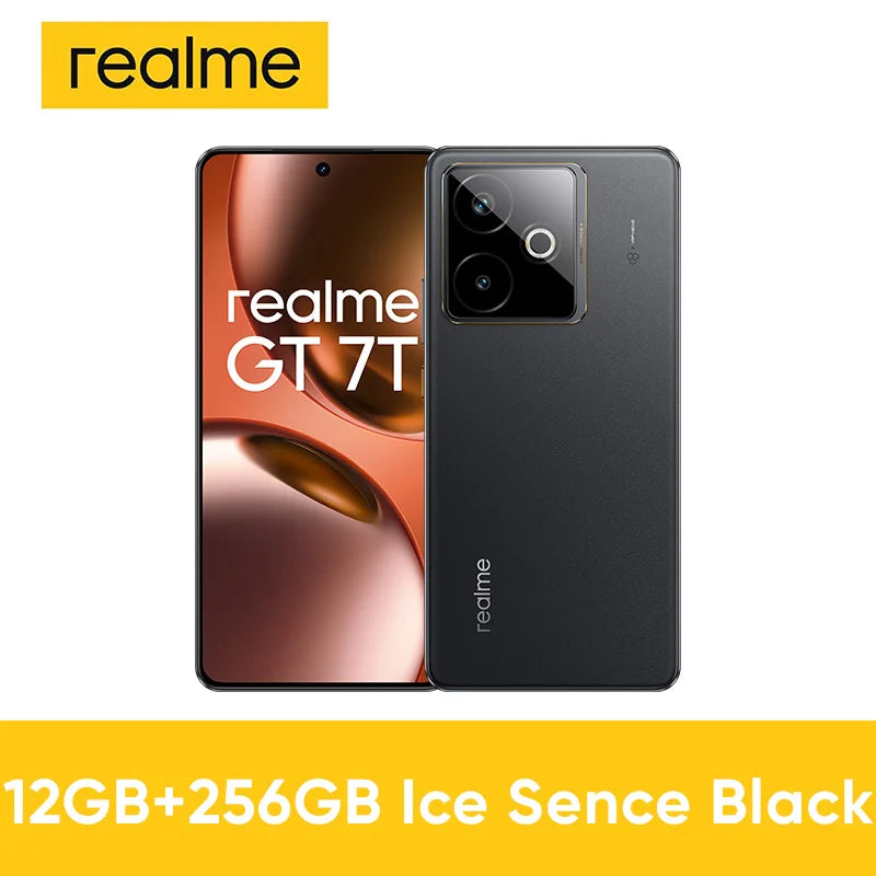 realme GT 7T 5G Smartphone nuevo MediaTek 8400-MAX, batería Titan de 7000 mAh, carga ultrarrápida de 120 W y pantalla de 6,8 pulgadas a 120 Hz. Versión global