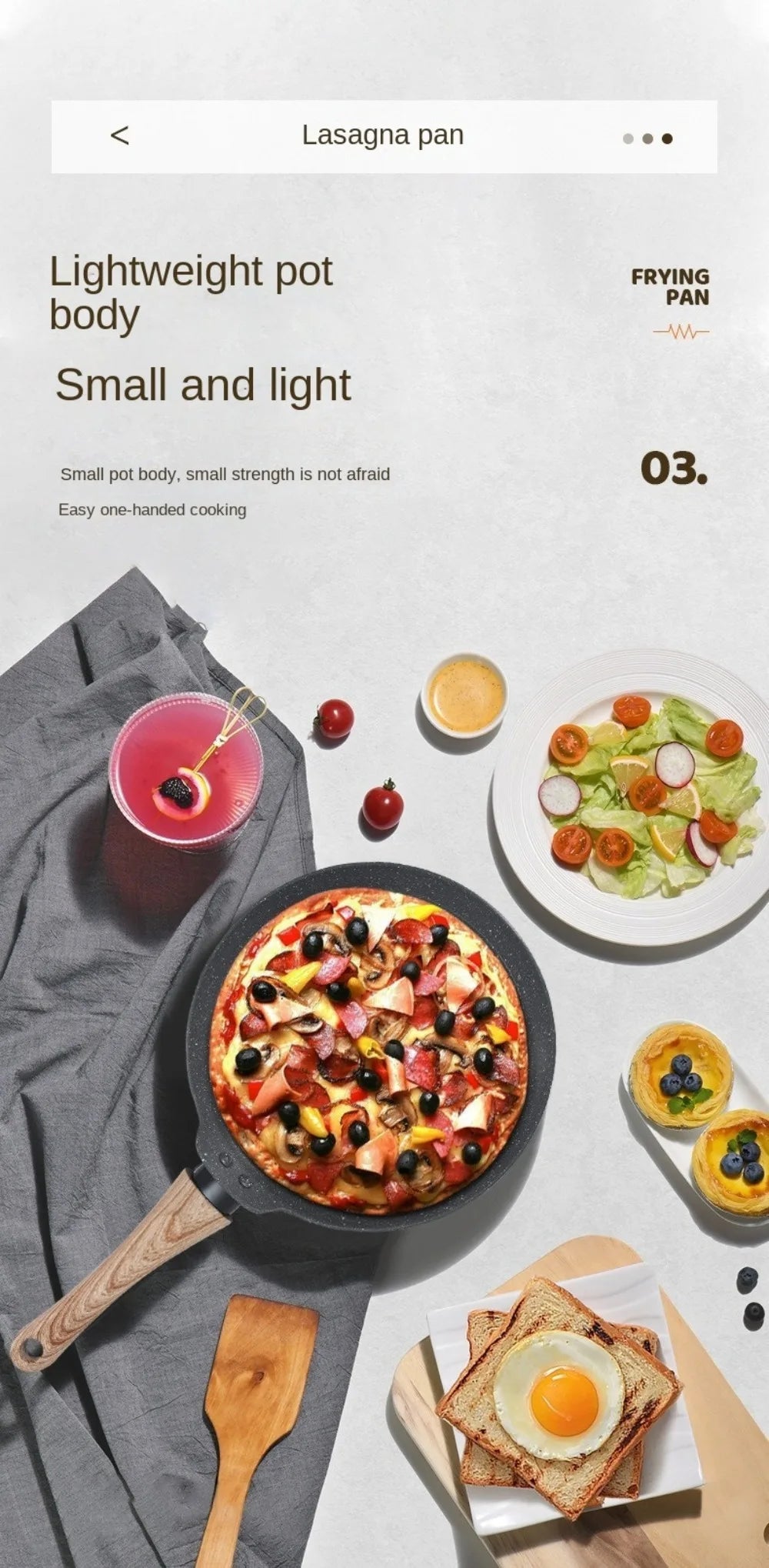 Olla para panqueques japonesa duradera de 6/8/10 pulgadas, sartén antiadherente fácil de limpiar, cocina para desayuno, Cocina de Inducción de Gas