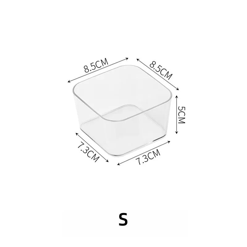 Caja de almacenamiento de cosméticos y papelería, adecuada para maquillaje, suministros de oficina, almacenamiento en el hogar, organizador de escritorio y cajones para el hogar