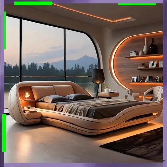 Marco De cama De diseño elegante, comodidad De lujo europea alta, Ideal, elegante, para bodas, Camas De Dormitorio, decoración De Casal