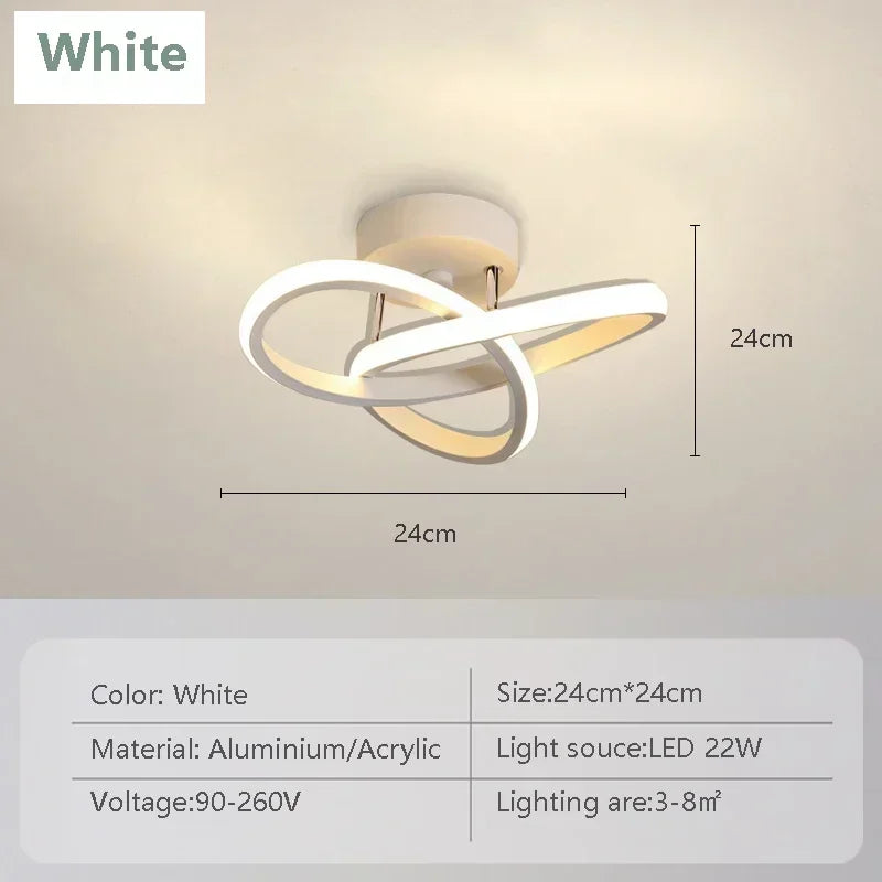 Lámpara de techo LED moderna, lámparas Led para pasillo, escalera, balcón, guardarropa, entrada, pasillo de Hotel, decoración del hogar, brillo de iluminación Led
