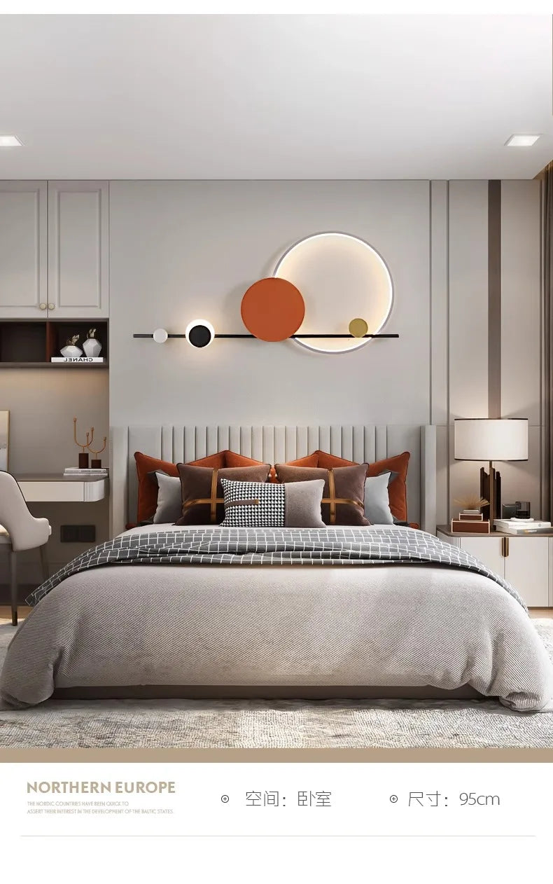 Lámpara LED de pared moderna, ambiente para candelabro de sala de estar, comedor, dormitorio, Hotel, salón, escaleras, pasillo, accesorio de iluminación para decoración del hogar