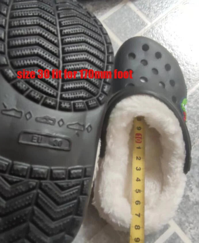 Sandalias de invierno para niños, zapatillas de piel para niños, zapatos para niñas, zuecos antideslizantes, sandalias bonitas de dibujos animados para niñas, zapatos para niños