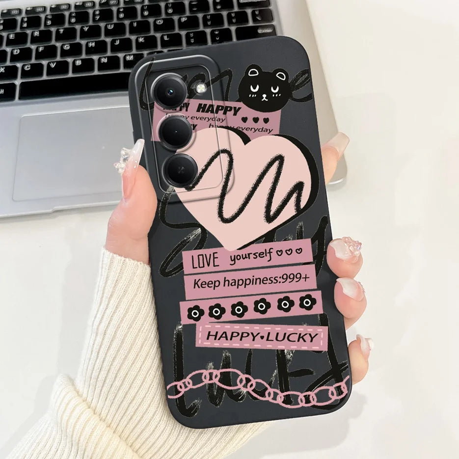 Para Xiaomi Redmi 15 4G 5G funda bonita Panda conejo funda de dibujos animados a prueba de golpes funda de teléfono para Xiaomi Redmi 15 5G Redmi15 4G bolsas suaves