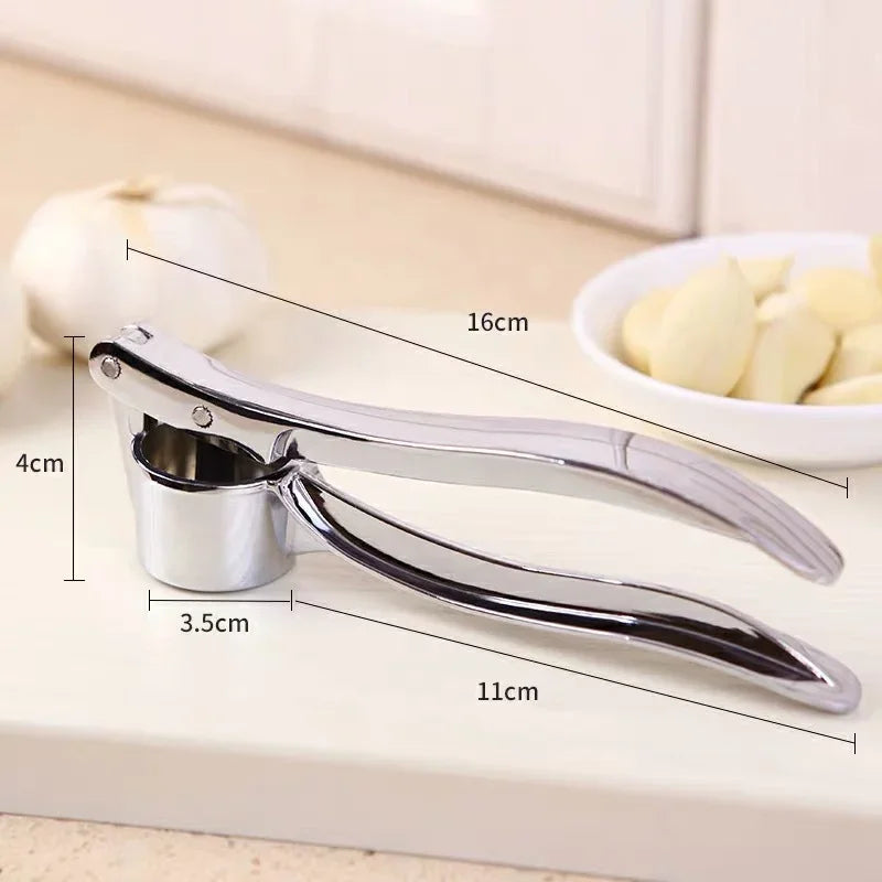 Molinillo de ajo de aleación de aluminio para cocina, extrusora, prensa manual, herramientas de molienda, herramientas pequeñas de cocina