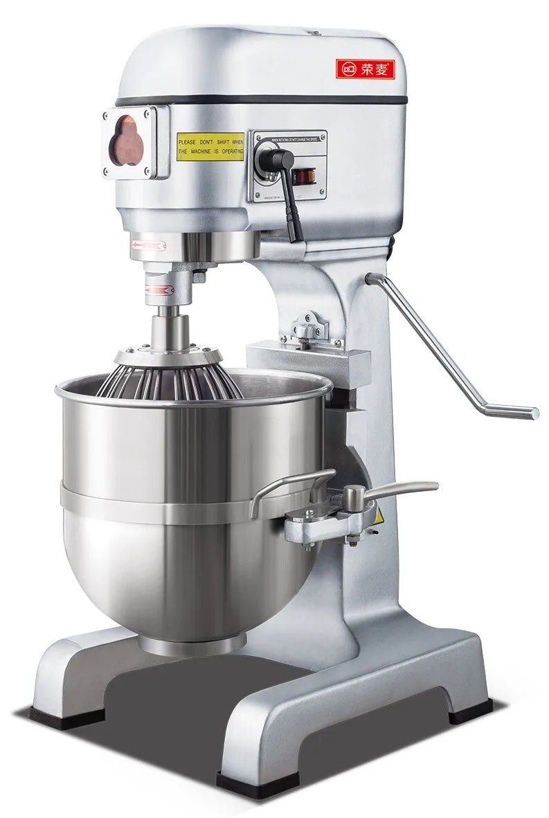 Batidora Industrial comercial, 10l, 20l, 30l, 60l, 80l, soporte de cocina, masa planetaria para alimentos, pan, masa, pastel, máquina mezcladora para panadería
