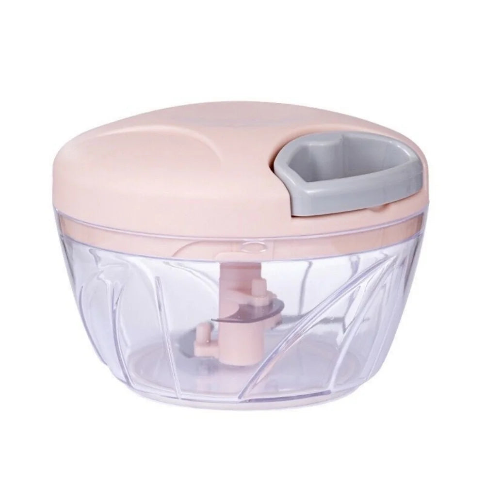 Picadora de carne Manual de 500ml, picadora de ajo, trituradora de prensa Manual, picadora de verduras, cortador de chile y cebolla, herramientas de cocina