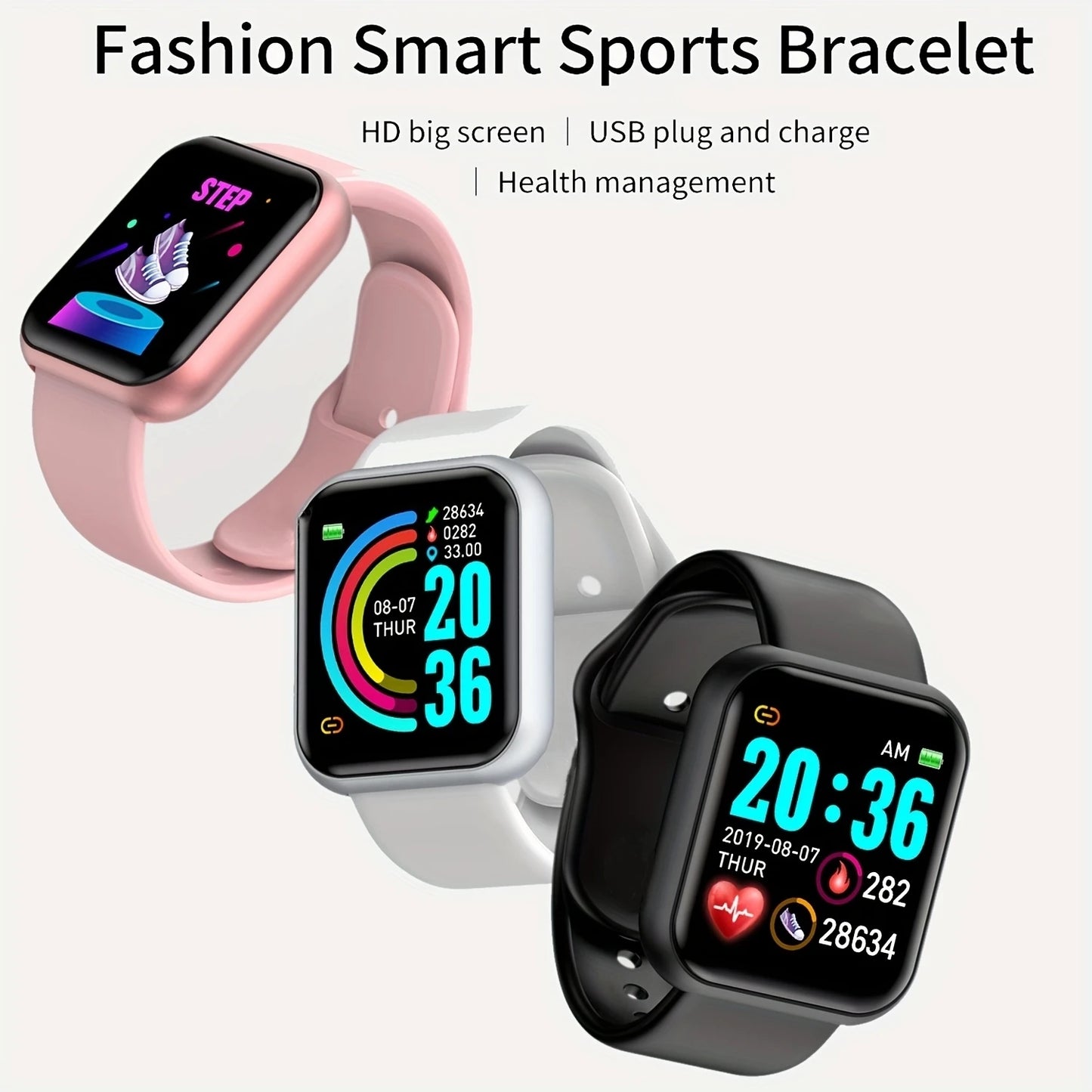 Smartwatch Fitness con Monitor de Salud