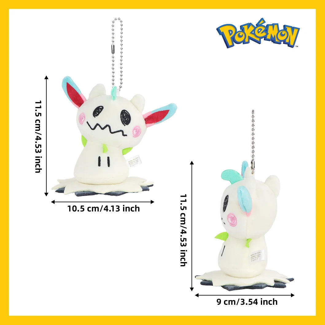 Llavero de peluche Mimikyu Eevee, colgante de anime de Pocket Monster con personajes de Eeveelution y Snorlax, para coleccionistas, regalo y decoración para fans de Sylveon