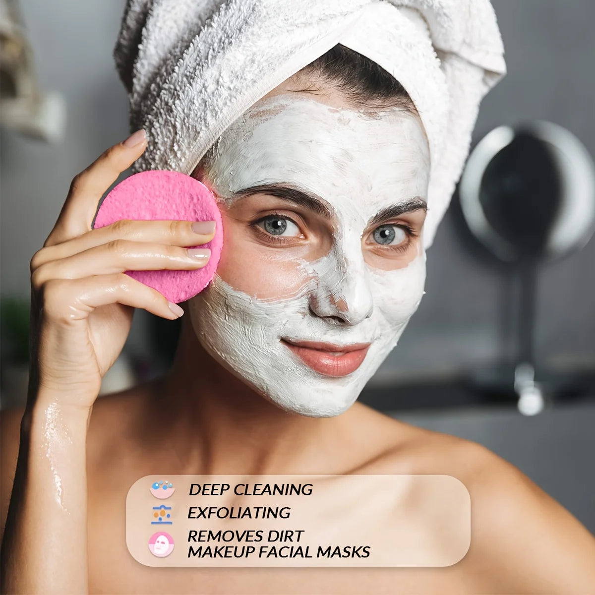 Esponjas Faciales Comprimidas (10/30 Piezas), Esponja de Limpieza Facial para SPA, Discos Exfoliantes para Remover Maquillaje, Herramienta de Masaje Facial para Cosmetólogos