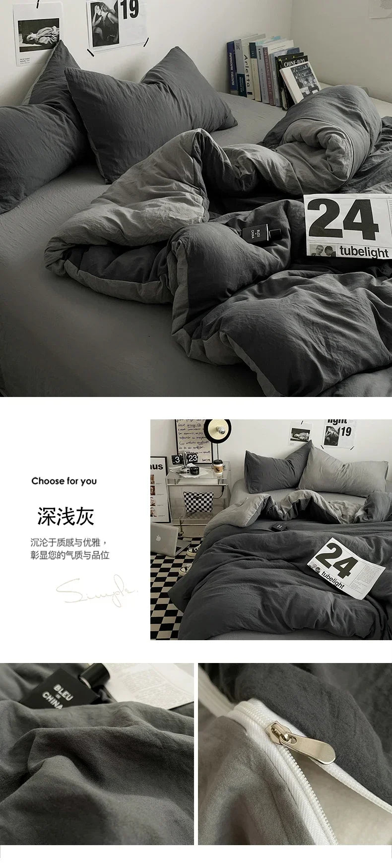 Juegos de edredón de cama, funda nórdica, sábanas con funda de almohada, juego de ropa de cama para cama Queen/King, edredones de cama