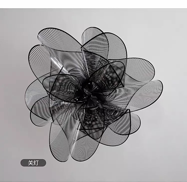 Lámparas de techo clásicas nórdicas, lámpara de diseño moderno de PVC en blanco y negro, iluminación para decoración del hogar y dormitorio, luces colgantes LED para comedor