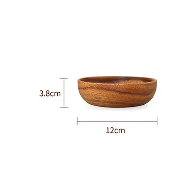 Tazón para ensalada de madera, práctico y duradero, soporte de almacenamiento para cocina, cubiertos, diseño natural simple, contenedor de alimentos