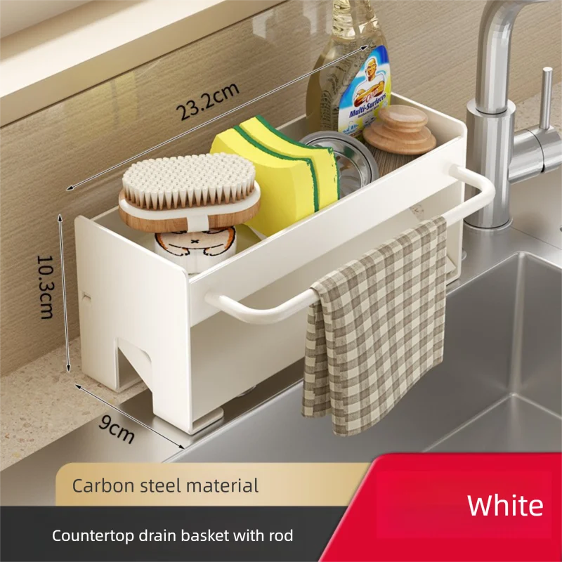 Soporte para fregadero de cocina, soporte para esponja, escurridor de platos, organizadores, accesorios de almacenamiento, estante, organizador de almacenamiento, estante de secado de platos, aparatos
