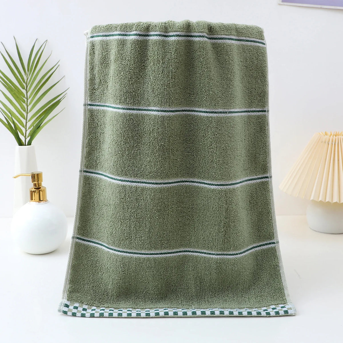 Toalla facial totalmente de algodón Clase A, Jacquard absorbente grueso, poliéster, algodón, agradable para la piel, Toalla de baño de algodón puro, toalla para adultos