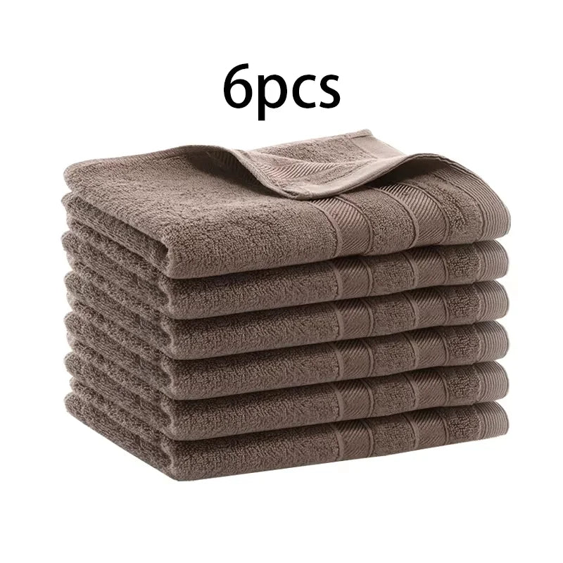 Juego de Toallas de Mano de Bambú, Paquete de 1/6 - Toallas Naturales Hipoalergénicas, Suaves, Absorbentes y de Secado Rápido para Baño y Cocina