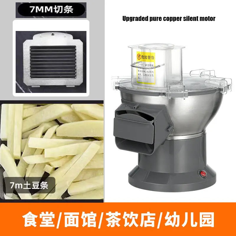 Electric potatoes French fries chips cutter Slicer carrot dicing machine shredding grater machine Ham Granulator food processor