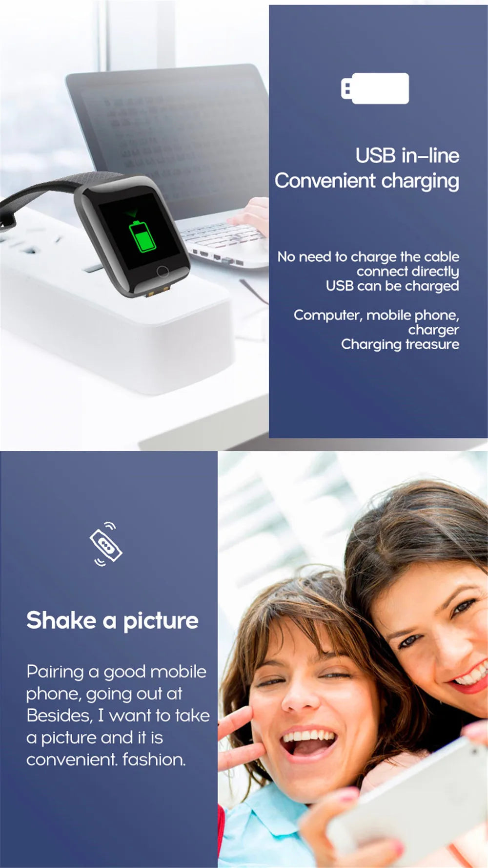 Smartwatch Fitness con Monitor de Salud