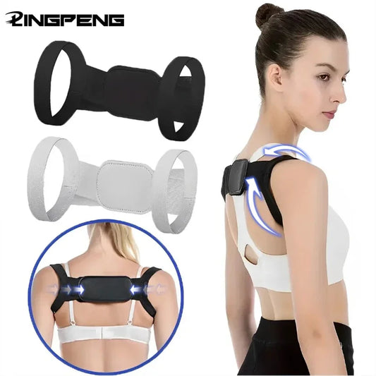 Corrector de postura ajustable, soporte para espalda, cinturón de hombro, corrección rectificadora, Corrector de columna vertebral, grifo fijador Postural de salud