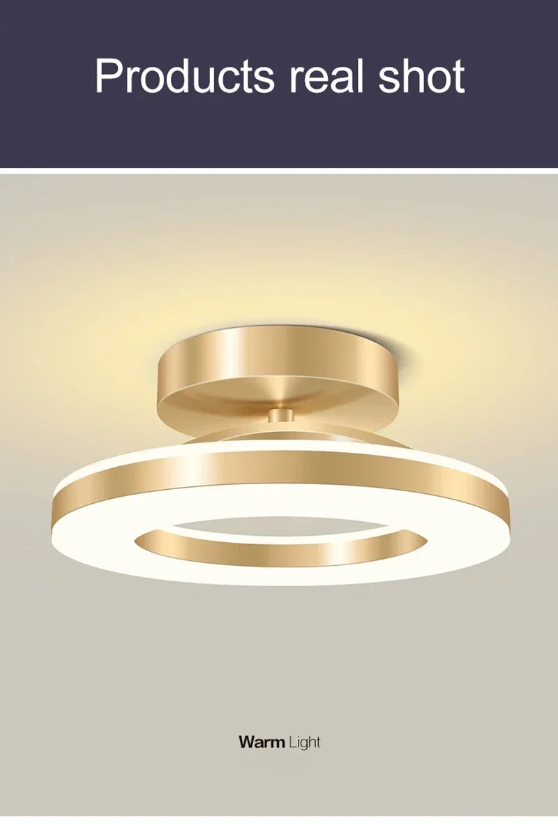 Lámpara de techo LED moderna, iluminación interior, decoración del hogar para dormitorio, mesa de comedor, sala de estar, balcón, pasillo, luz de techo