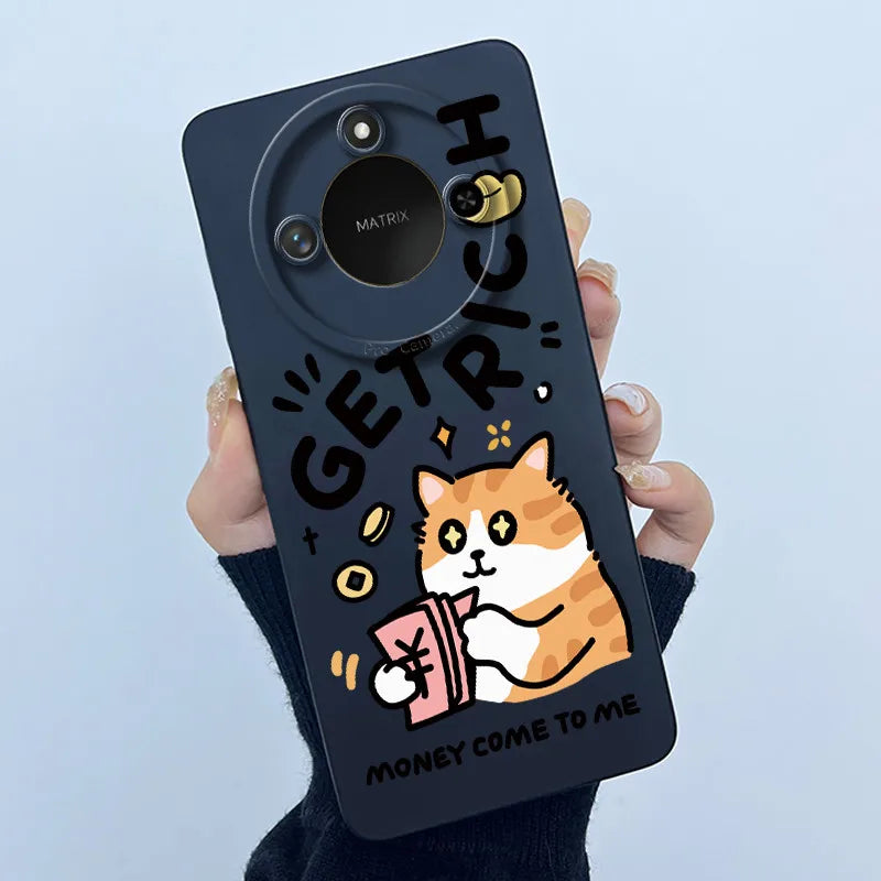 Para Honor X9C Funda de teléfono inteligente X9cSmart Funda de silicona suave dulce moda pintada dibujos animados niños niñas encantadora Funda trasera estampada