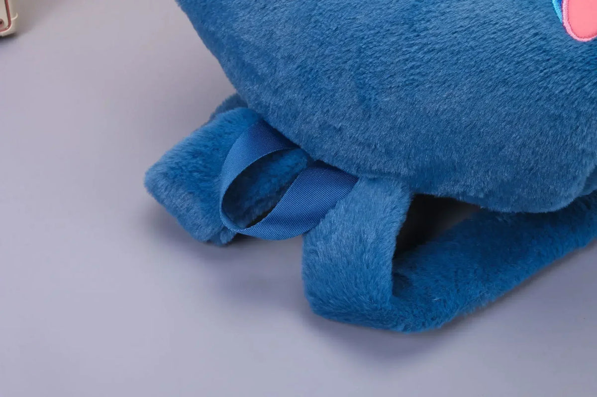 Mochila de Peluche Stitch 2026, Mochila Escolar Japonesa Azul con Diseño Divertido de Stitch, Mochila de Gran Capacidad para Estudiantes, Bolsa de Jardín de Infancia, Regalo para Niños