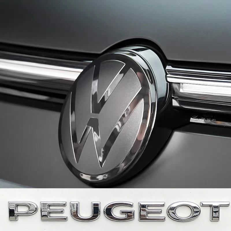 2 pegatinas con el logotipo del coche para la parrilla delantera, la cubierta del maletero y el emblema de la tapa del maletero, para VW Golf, Amarok, T5, Phaeton, Teramont.