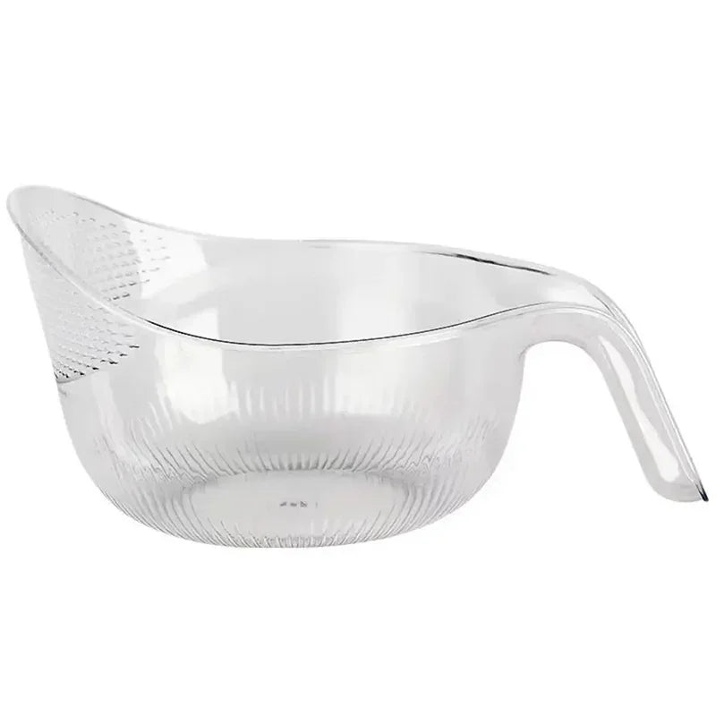Dispositivo de lavado de cocina, filtro de lavado de arroz, lavabo de enjuague de arroz, cesta de drenaje para el hogar, fregadero de basón de fruta con mango