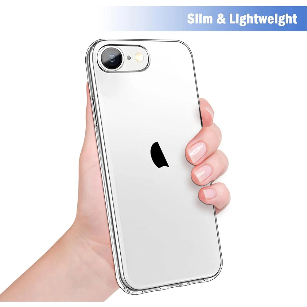 Funda Transparente para iPhone 16e 16 E 15 Pro Max 14 Plus 13 Mini 12 11 X XS XR SE 2022 2020 7 8 6S, Accesorios para Cubierta de Teléfono