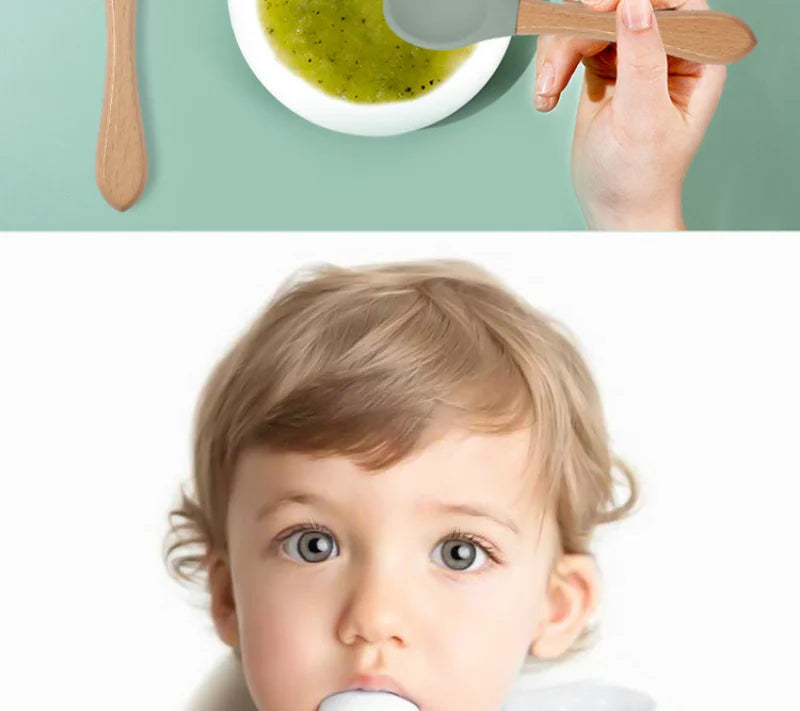 Juego de alimentación de silicona para bebé, cuenco de silicona, plato de comedor, cuchara, tenedor, platos para niños, vajilla de silicona sin BPA, 3/4/5 Uds.
