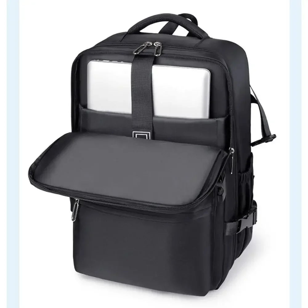 Mochila de compresión al vacío para hombre, mochila para ordenador portátil, mochila de viaje al vacío para senderismo, mochila Ryanair, bolsa de cabina de 46x30x20