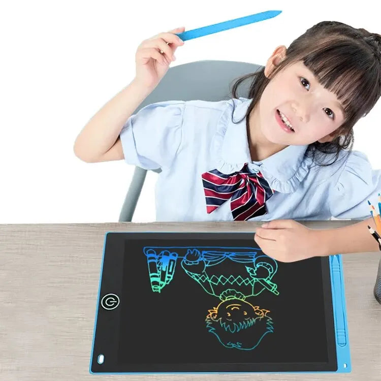 Tableta de escritura LCD de varios tamaños para niños, tablero de dibujo reutilizable de 6,5/8,5/10/12 pulgadas, protección ocular, bloqueo y borrado, regalo educativo