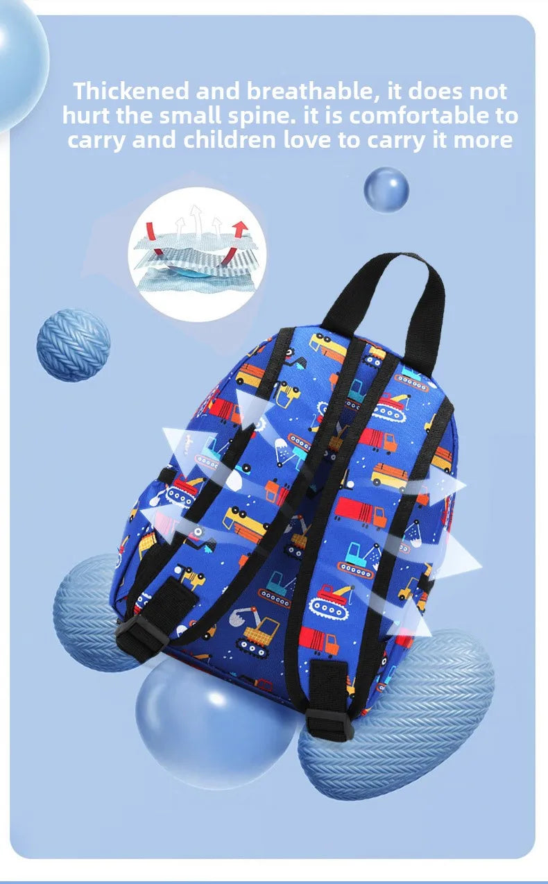 Mochila Infantil de Dibujos Animados, Ligera, para Jardín de Niños y Escuela, con Protección Ergonómica para la Columna Vertebral, para Niños y Niñas, Estilo Casual y Moderno