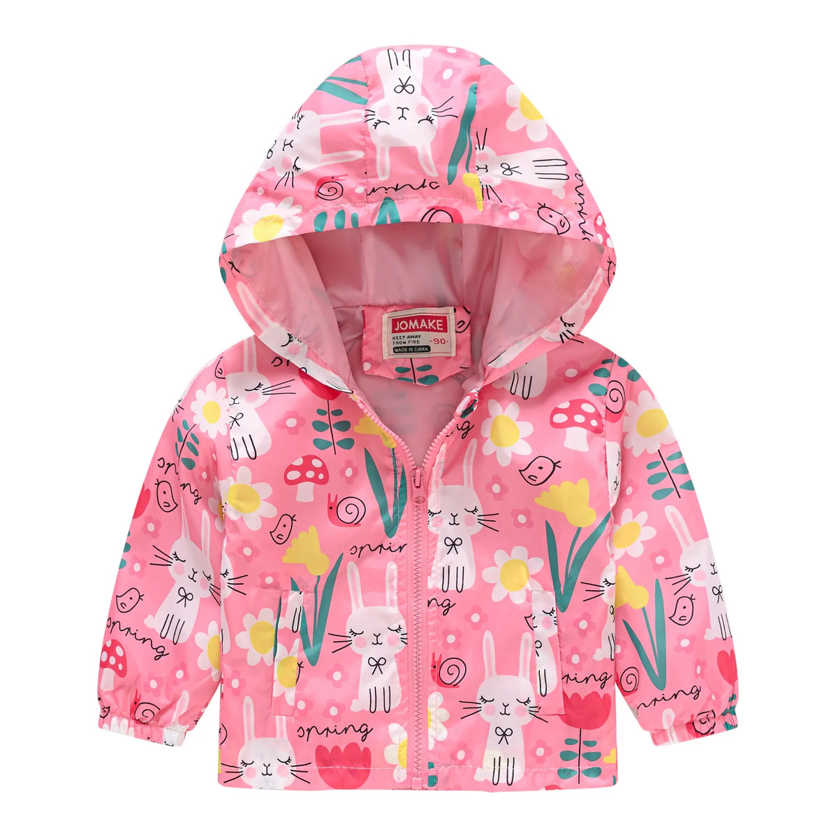 Chaqueta impermeable con capucha para niños y niñas, cortavientos con cremallera y estampado de dinosaurio de dibujos animados, a la moda, novedad