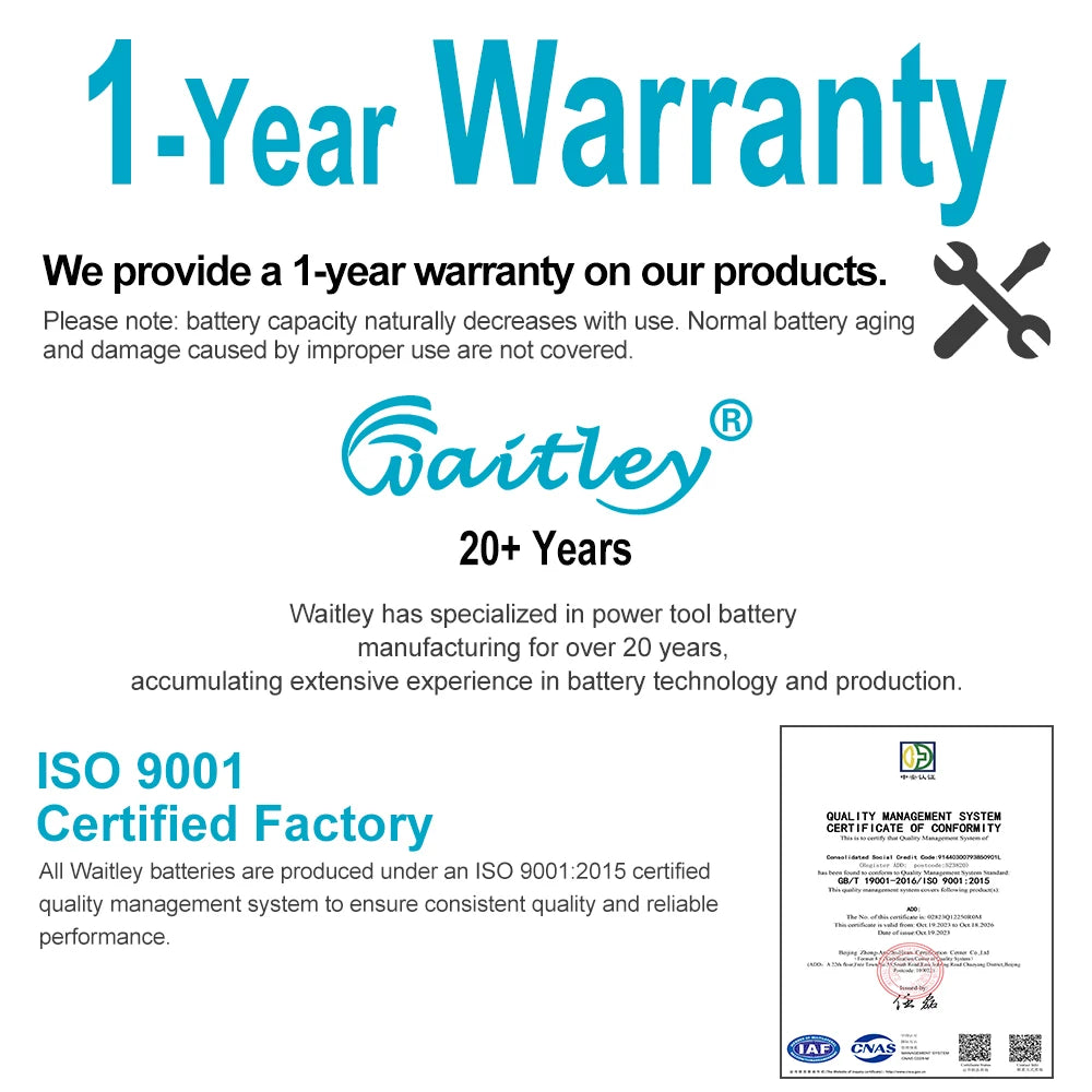 Waitley-batería recargable de iones de litio para herramientas eléctricas Makita, 18 V, 6.0Ah, BL1860b, BL1860, BL1830b, BL1850b, BL1840, 6Ah