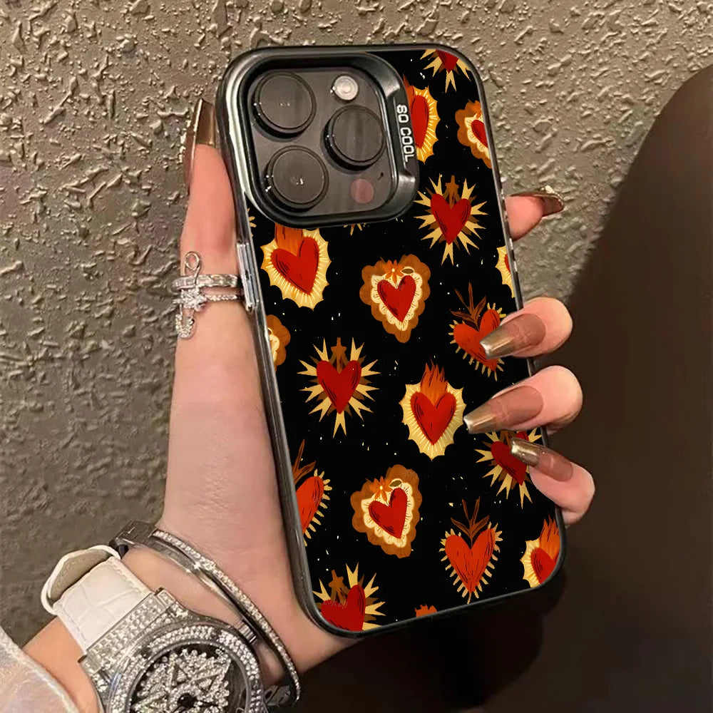 Funda de teléfono con estampado de leopardo para iPhone 16, 13, 15, 14, 11, 12, 17 Pro Max, 16 Pro Max, armadura de parachoques a prueba de golpes, IMD, Funda Coque
