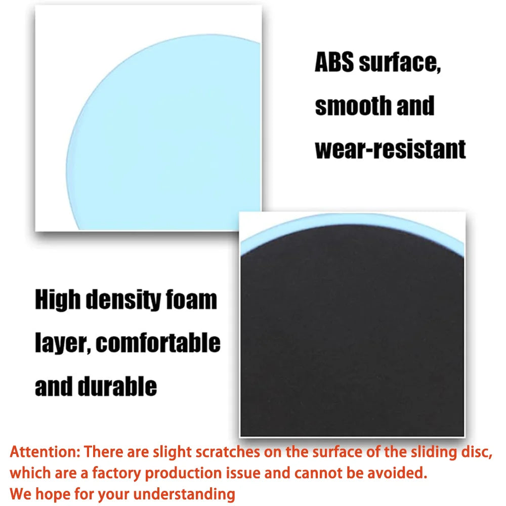 Discos deslizantes de Yoga de Color sólido, almohadillas deslizantes para pies, equipo de entrenamiento para entrenamiento de núcleo Abdominal, moldeador de cuerpo, 2 uds.