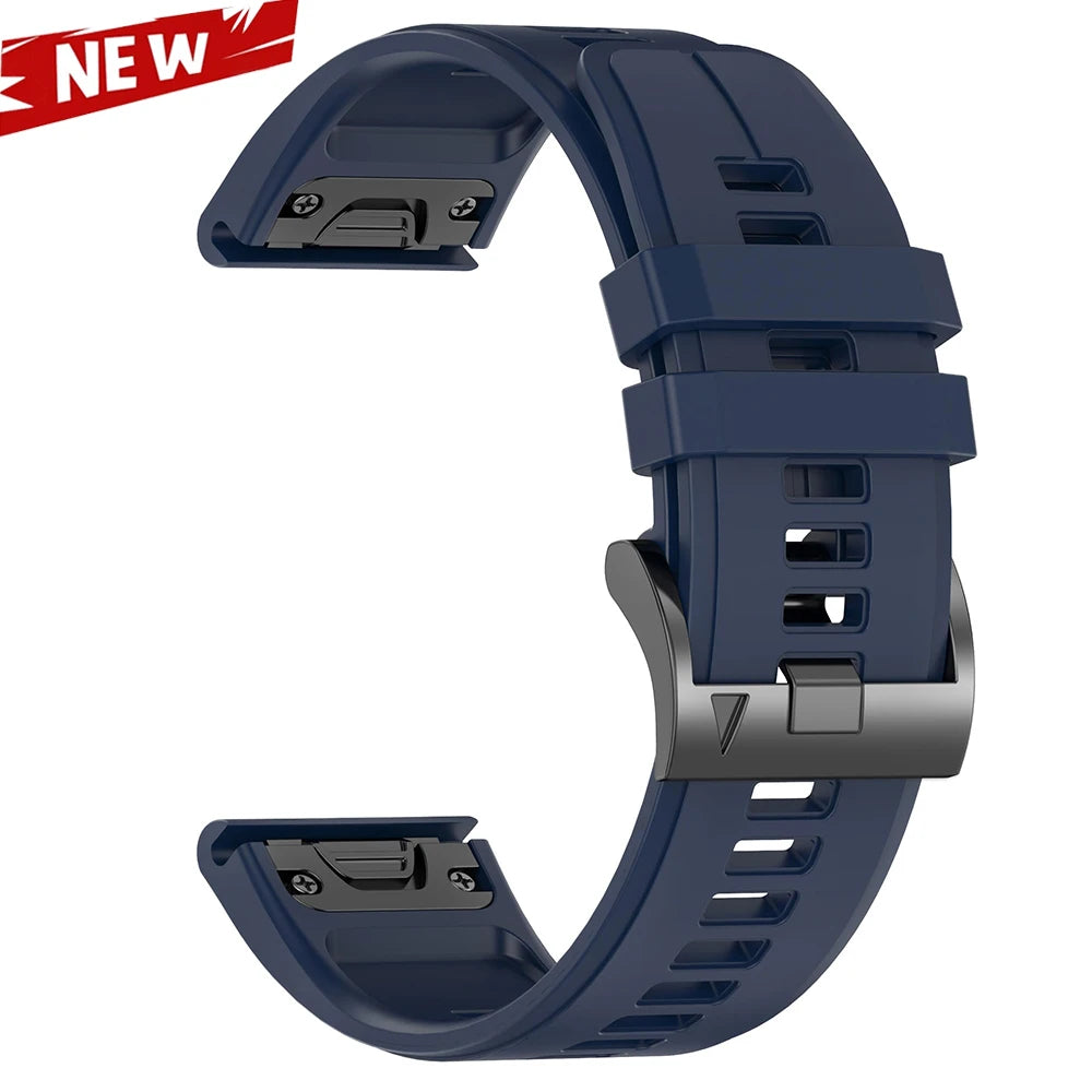 Correa deportiva de silicona QuickFit de 26 y 22mm para Garmin Fenix 7 7X PRO 6 6X GPS 5 5X Plus 3 HR Epix Pro instinto 2X