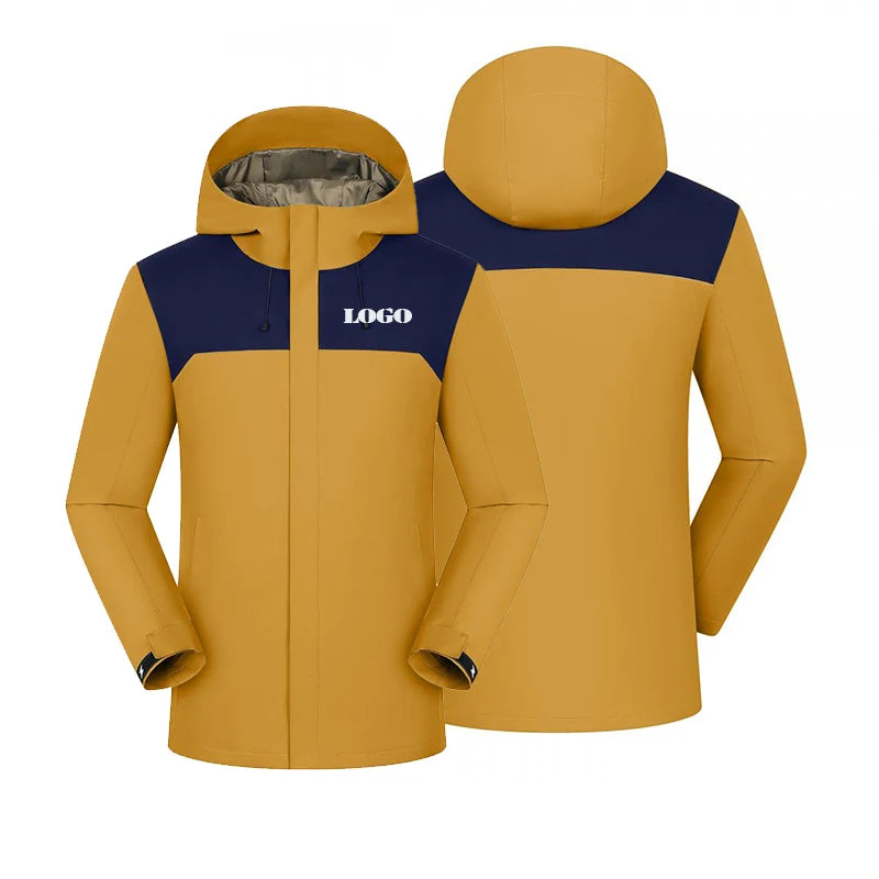Chaqueta de invierno con calefacción de grafeno, abrigo de esquí impermeable a prueba de viento, Parka de montañismo con aislamiento de algodón, logotipo personalizado gratis