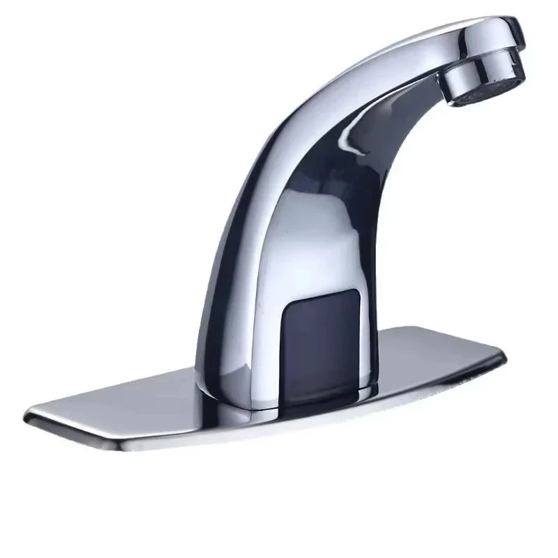 Grifo de agua fría y caliente automático electrónico sin contacto, grifo electrónico con sensor, grifo sin contacto