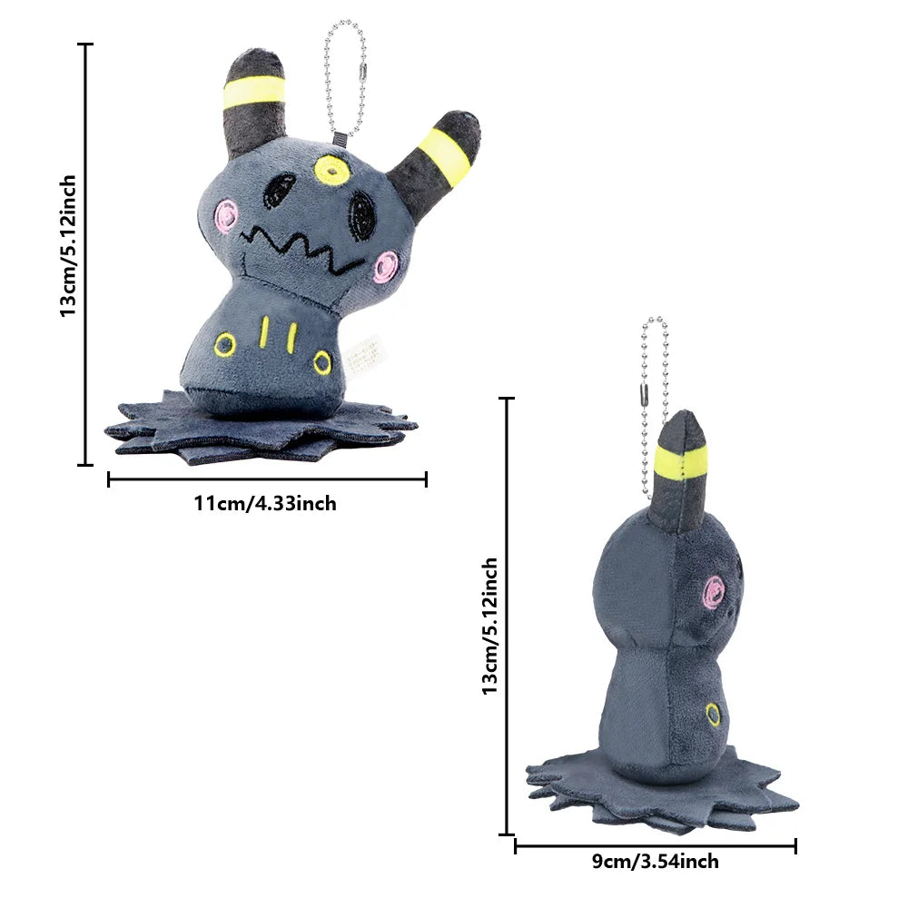 Llavero de peluche Mimikyu Eevee, colgante de anime de Pocket Monster con personajes de Eeveelution y Snorlax, para coleccionistas, regalo y decoración para fans de Sylveon