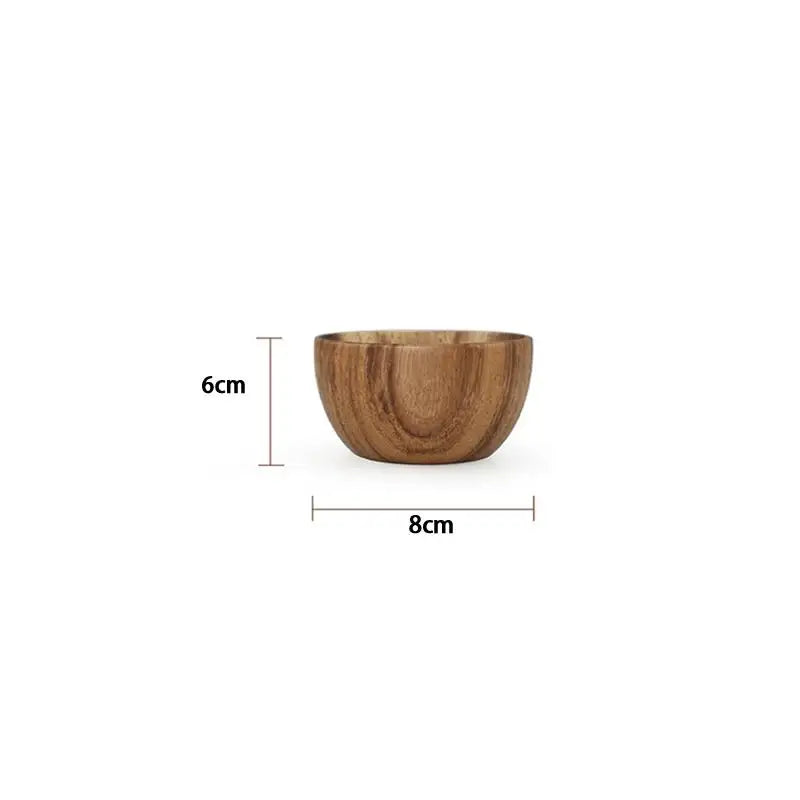 Tazón para ensalada de madera, práctico y duradero, soporte de almacenamiento para cocina, cubiertos, diseño natural simple, contenedor de alimentos