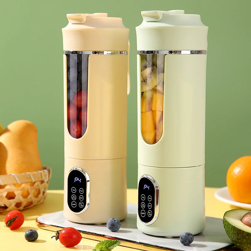 Exprimidor Portátil, Licuadora Multifuncional, Exprimidor con Carga USB, Adecuado para Hacer Smoothies, Batidos y Jugos de Frutas