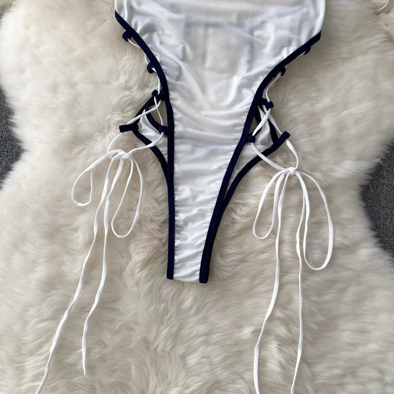 Ropa de dormir para fiesta de San Valentín, Catsuits combinados, peleles de tiras de malla eróticos íntimos ajustados, monos de mujer, lencería, conjuntos sexys