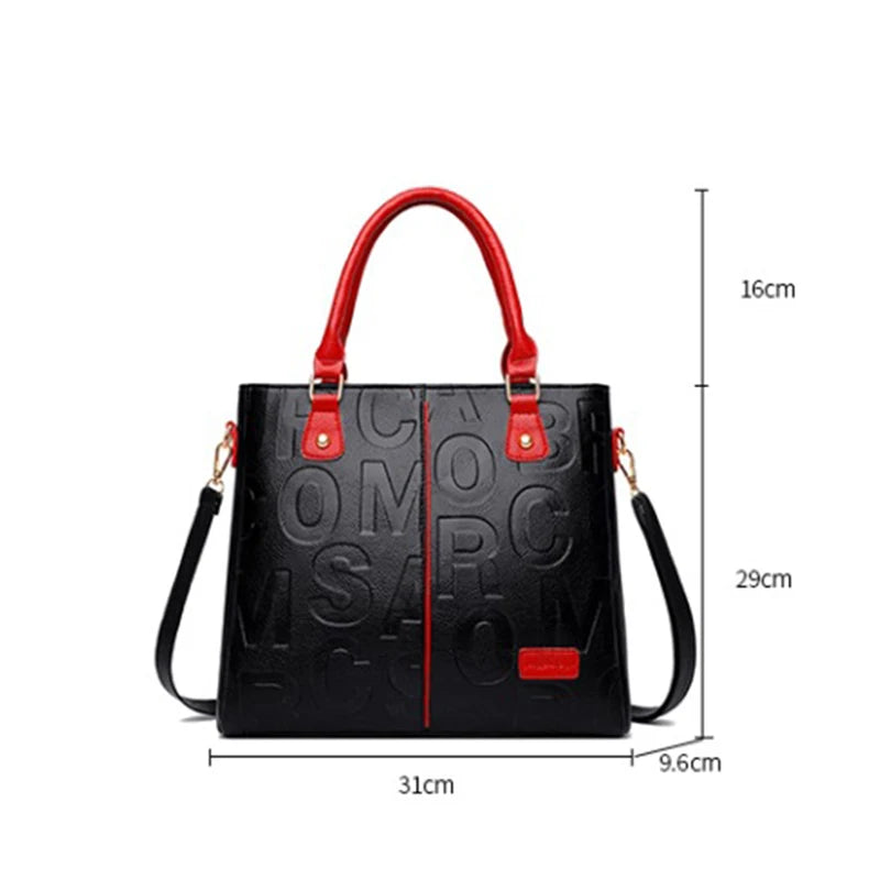 Bolsos cruzados informales de cuero PU para mujer, bolso de mano de diseñador de lujo, bolso de hombro de viaje de gran capacidad