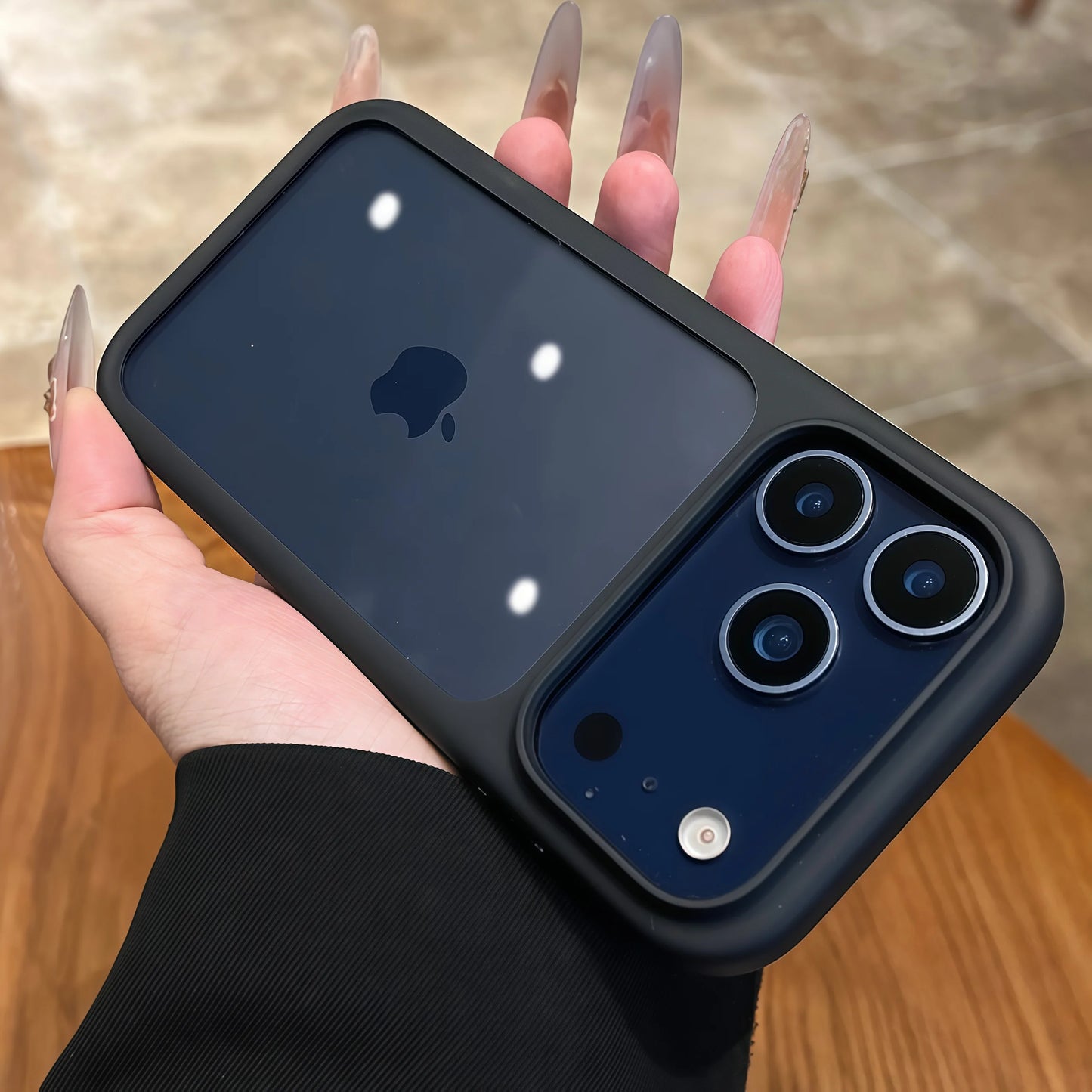 Funda Transparente de Silicona de Lujo con Bordes Suaves para iPhone 17, 17 Pro, 17 Pro Max, Resistente a Impactos, con Panel Trasero Rígido