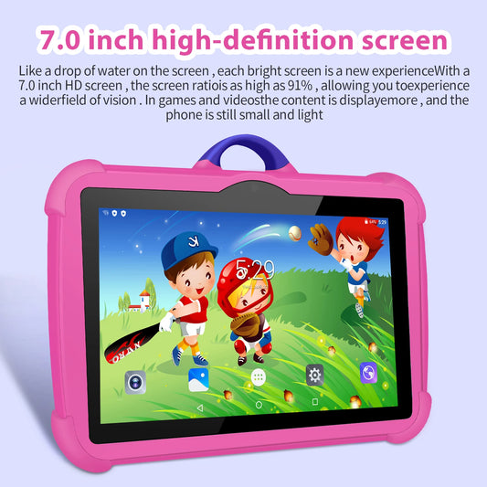 Nuevo patrón de dibujos animados tableta para niños 7 pulgadas Quad Core 4GB RAM 64GB ROM Android juegos educativos de aprendizaje tabletas regalos para niños