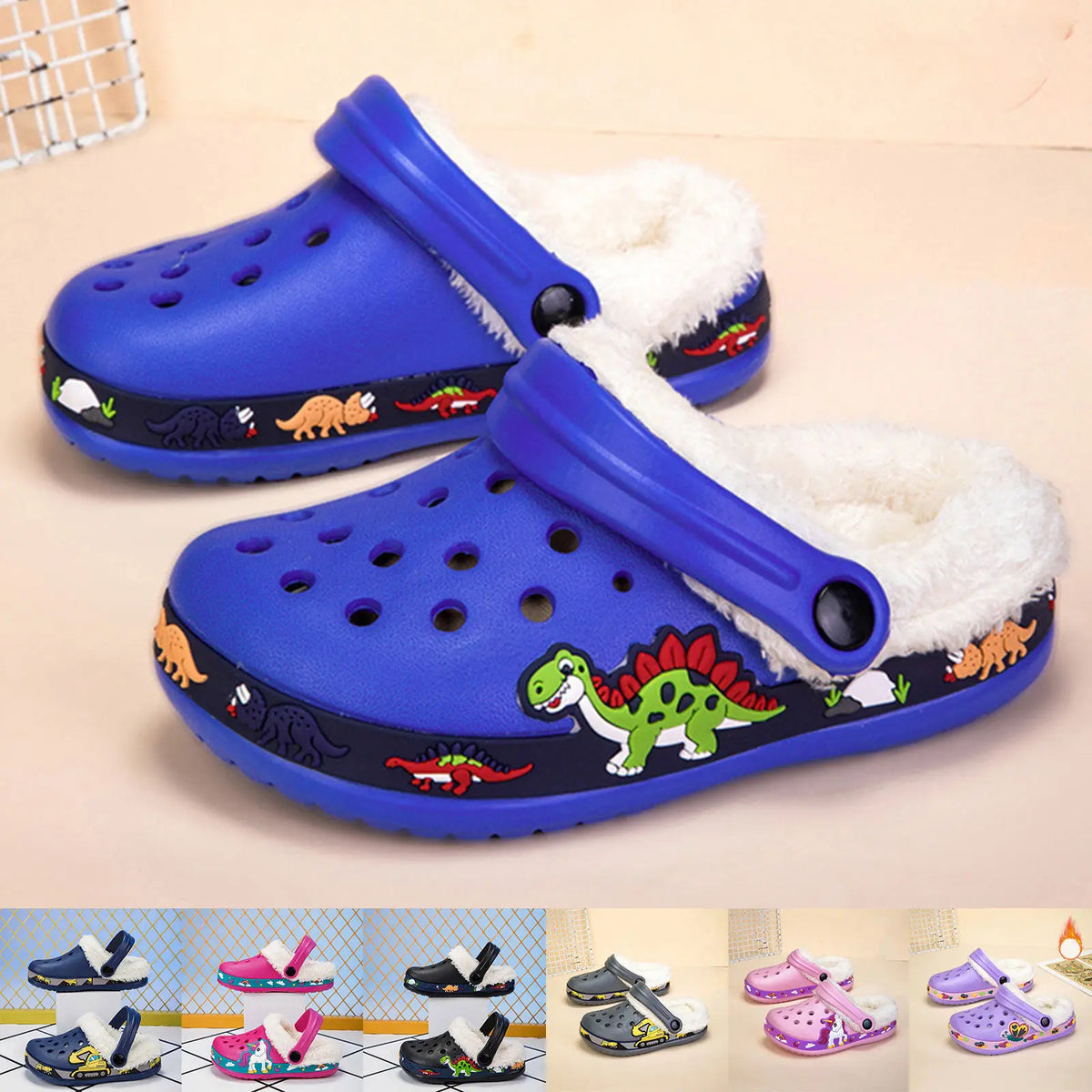 Zuecos de EVA con punta cerrada para niños, con dibujos animados, para verano, antideslizantes, con suela suave y transpirable, para bebés, niños y niñas, para interiores, exteriores y playa.