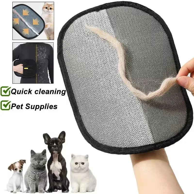 Removedor de Pelo de Mascotas, Guantes Lavables Portátiles para Quitar Pelo de Ropa, Productos de Limpieza para Mascotas, Accesorios para Mascotas