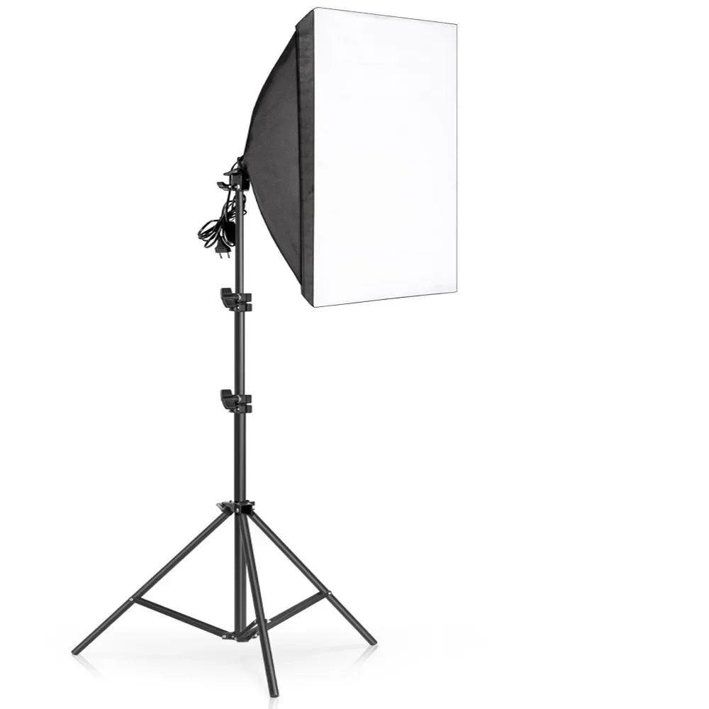 Kit de iluminación Softbox de 20w/30w/40w, Kit de iluminación de fotografía continua, bombilla E27, equipo de luces de estudio fotográfico para sesión de fotos